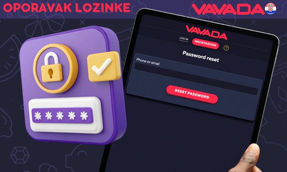 Kako vratiti zaboravljenu lozinku u Vavada