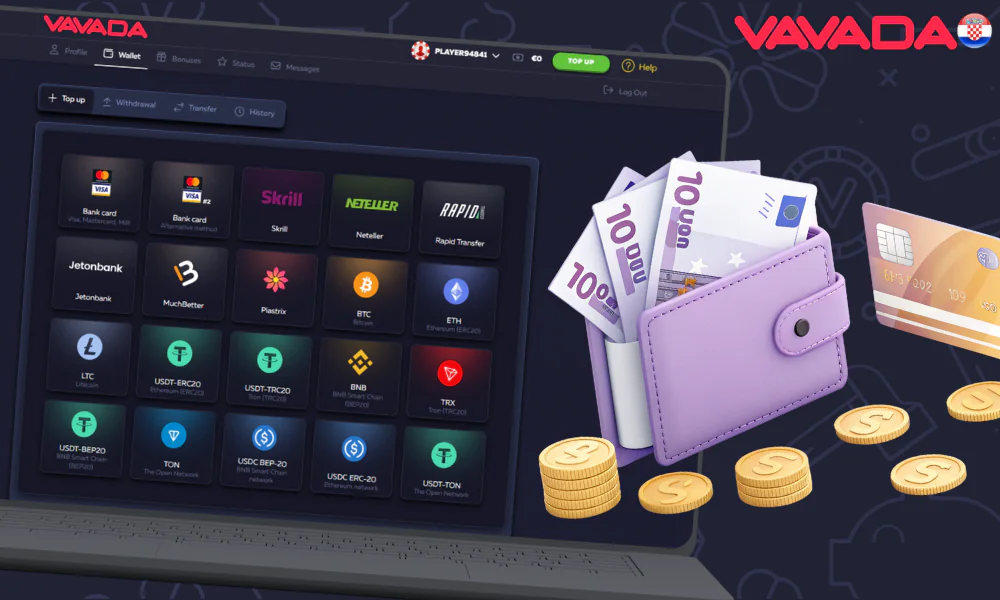 Nadopuna računa u online kasinu Vavada