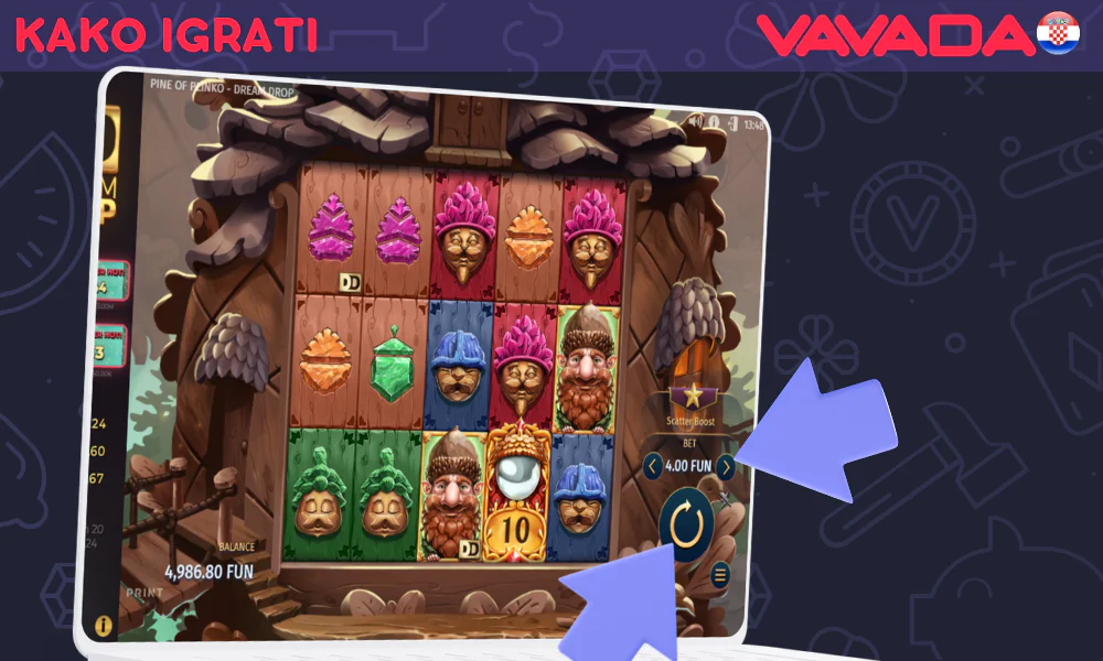 Upute kako početi igrati Plinko na Vavadi