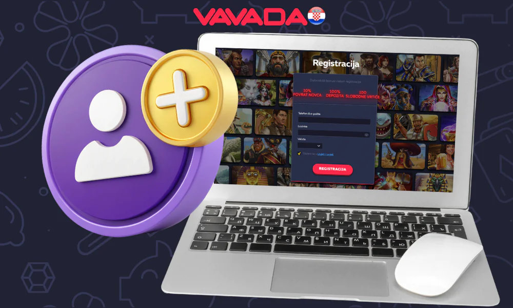 Proces registracije Vavada Casino računa